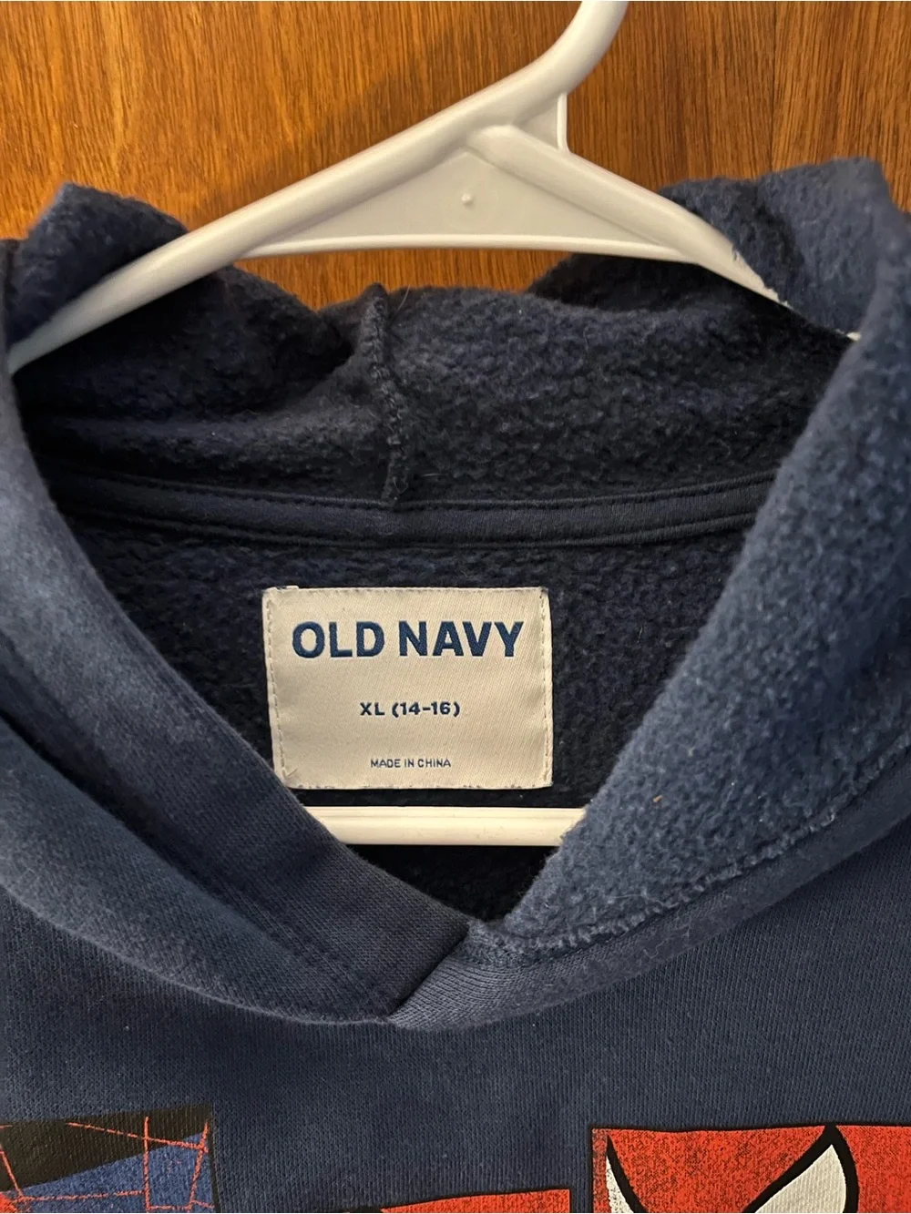 Old Navy Navy Spider-Man Panel Graphic Hoodie